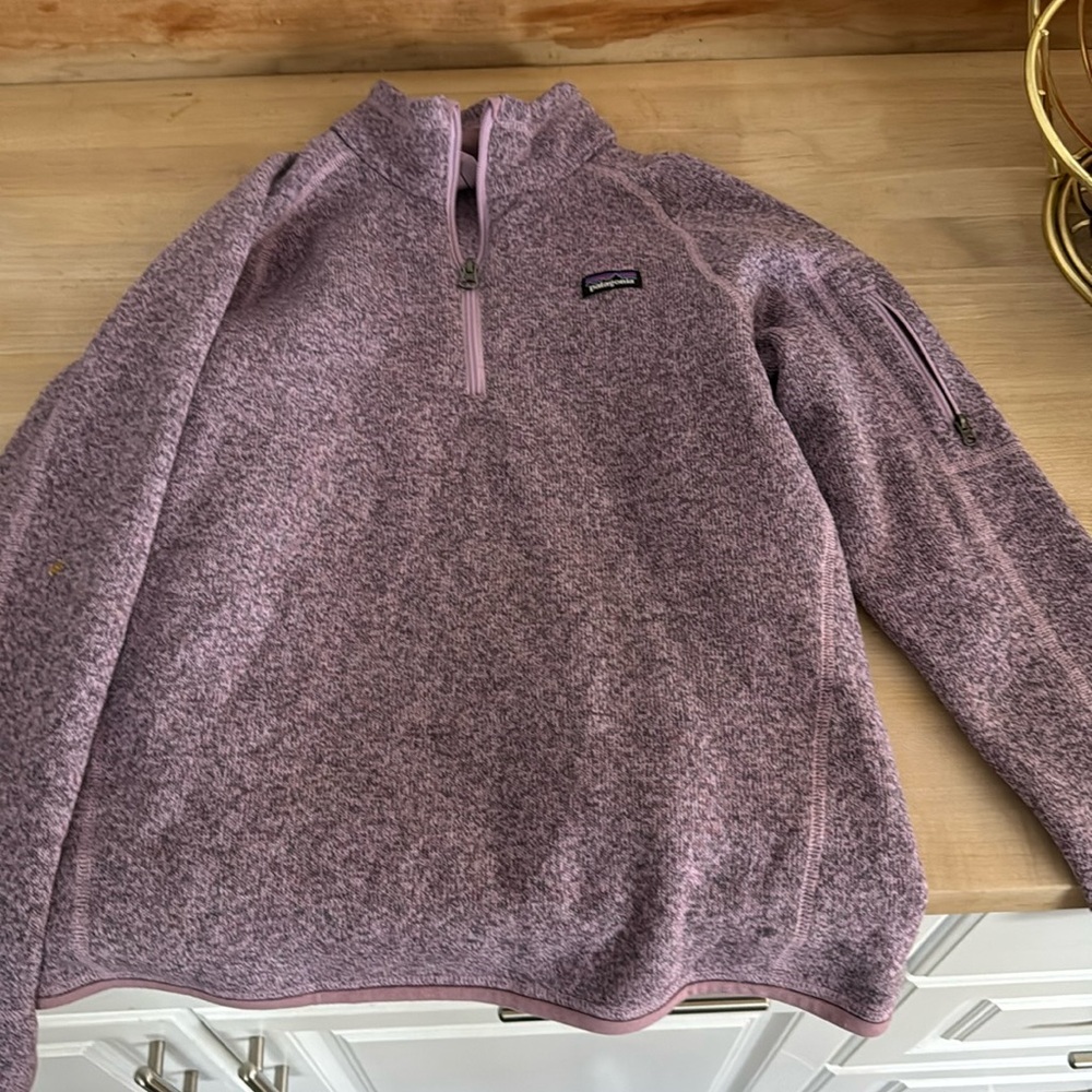 PURPLE PATAGONIA HALF ZIP
